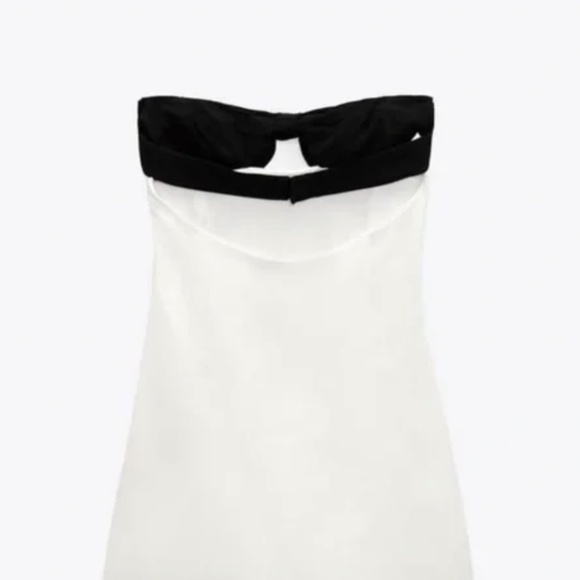BNWT Zara Strapless Mini Dress - Picture 3 of 6
